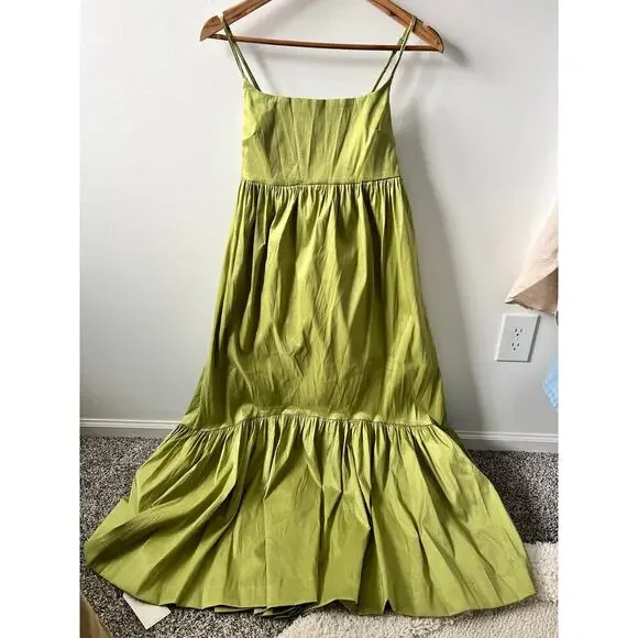 Abercrombie & Fitch Drama Bow-back taffeta gown women's size large brand new! - Picture 4 of 9